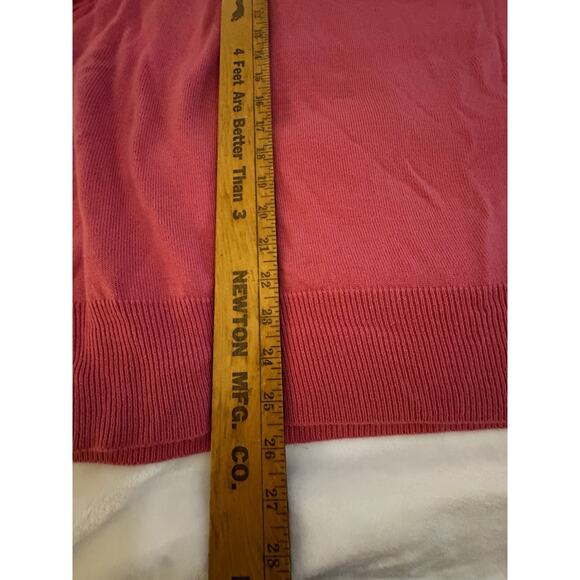 Sag Harbor Women’s Plus Sz 3X Sweater Pink Short Sleeve Soft Comfortable - Picture 8 of 8